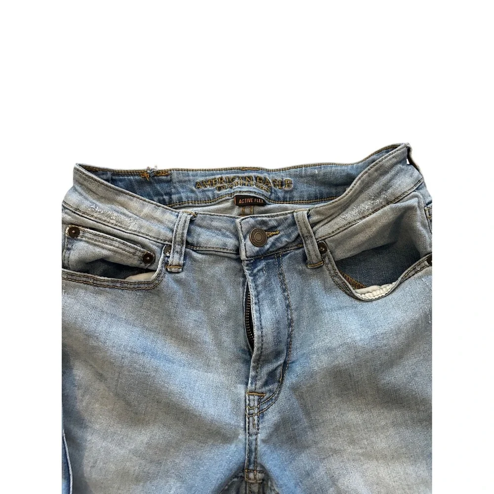 American Eagle Outfitters Mens Jeans Active‎ Flex Light Wash Slim Fit Size 29x32